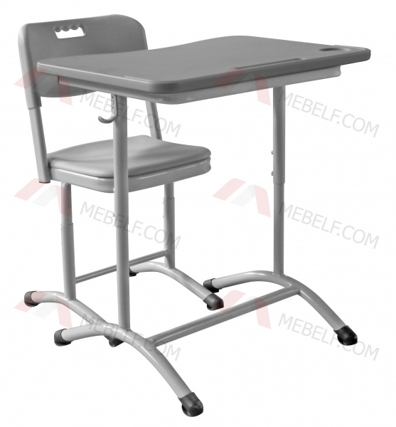 Школьный стол ШСТ11 и стул ШС01, серый