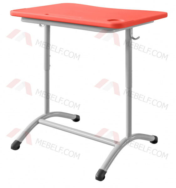 Школьный одноместный стол ШСТ11 с пластиковой столешницей, оранжевый