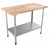 Стол кондитерский "Бизнес" СКБП 1200х500х860 мм (Береза) фото